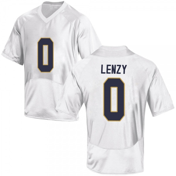 Braden Lenzy Notre Dame Fighting Irish NCAA Men's #0 White Game College Stitched Football Jersey TKW8755CW